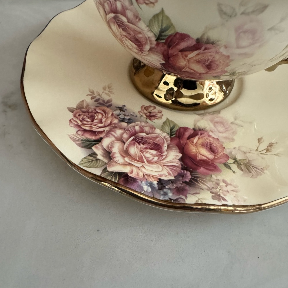Fanquare Porcelain Tea Cups Set of 6 - Picture 4 of 8